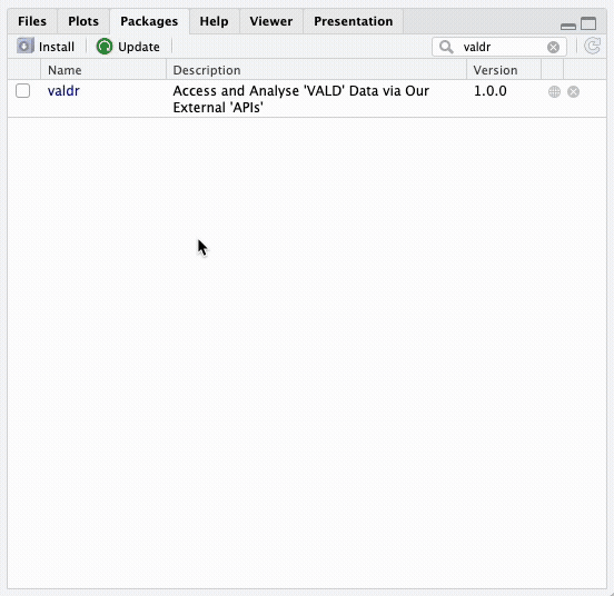 RStudio View valdr functions.gif